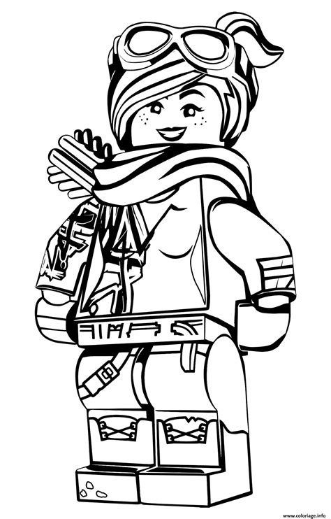 Coloriage Lego Fille