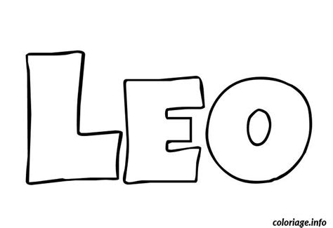 Coloriage Leo Learning