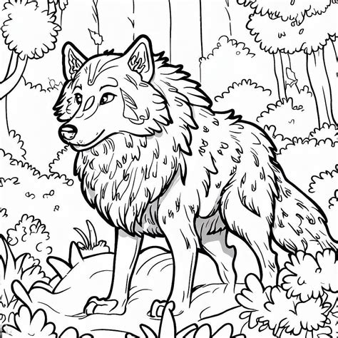 Coloriage Loup