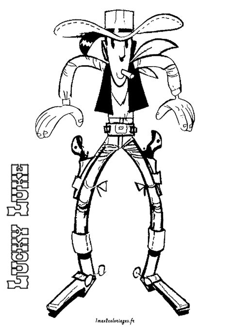 Coloriage Lucky Luke