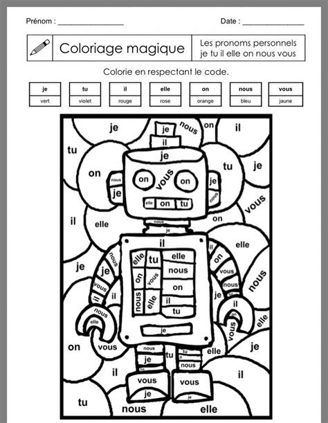 Coloriage Magique Anglais Ce2