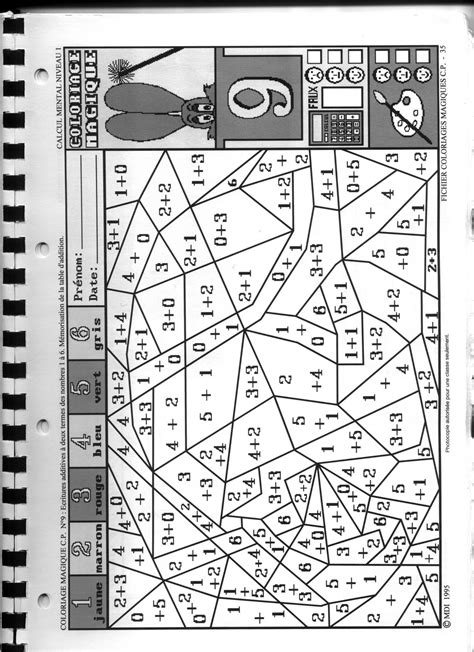 Coloriage Magique Calcul