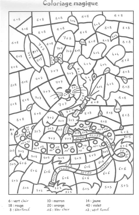 Coloriage Magique Ce1 Pdf