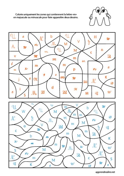 Coloriage Magique M