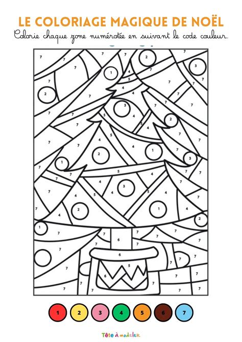 Coloriage Magique Noel Maternelle