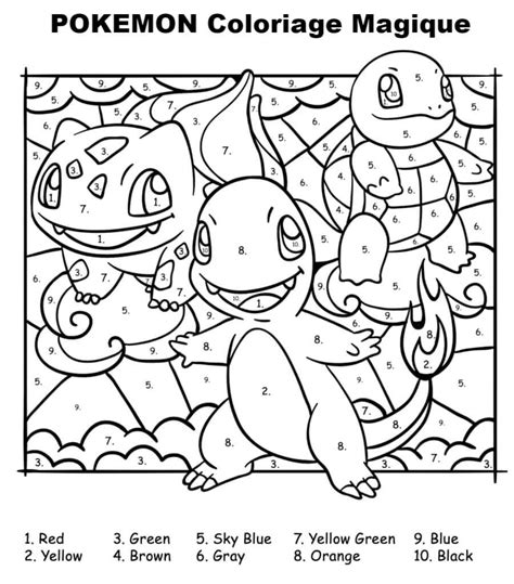 Coloriage Magique Pokemon
