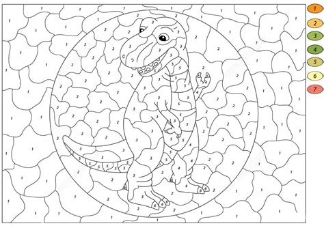 Coloriage Magique T Rex