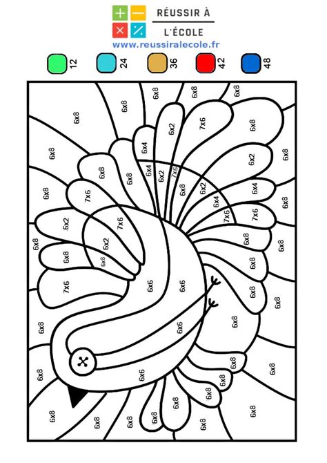 Coloriage Magique Table X3