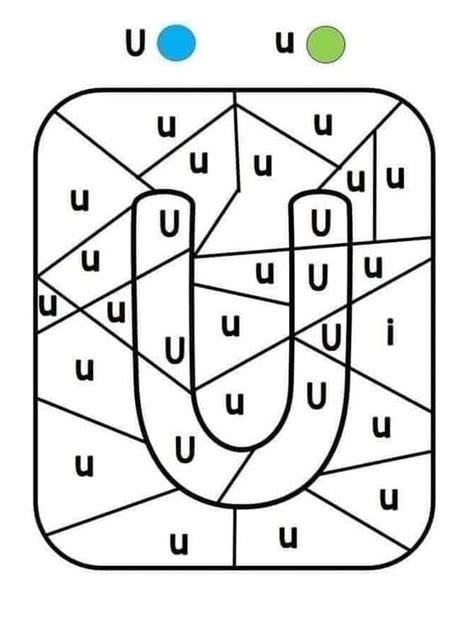 Coloriage Magique U