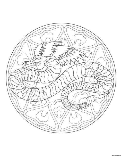 Coloriage Mandala Chinois