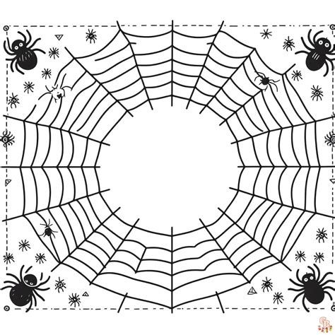 Coloriage Mandala Toile D Araignée Halloween