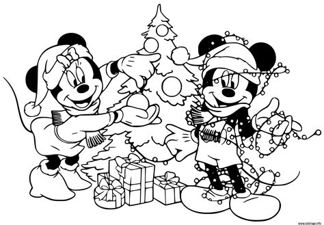 Coloriage Mickey Noel