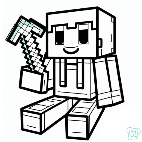 Coloriage Minecraft Skin