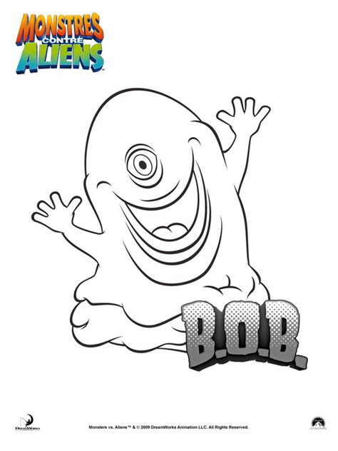 Coloriage Monstre Contre Alien