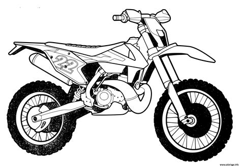 Coloriage Moto Cross