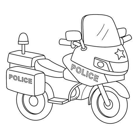 Coloriage Moto Police
