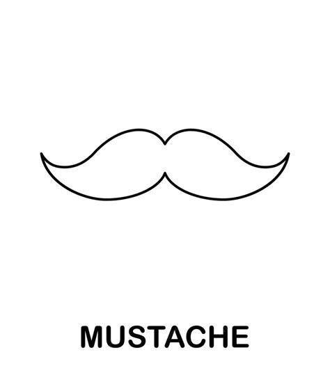 Coloriage Moustache