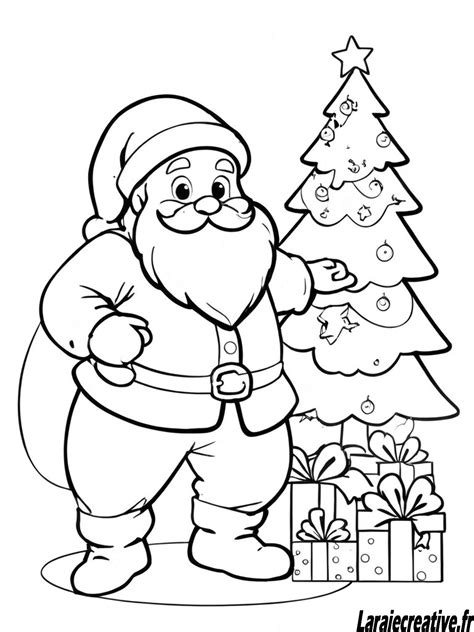 Coloriage Noel Format A4 Pixels