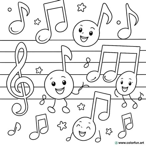 Coloriage Note De Musique