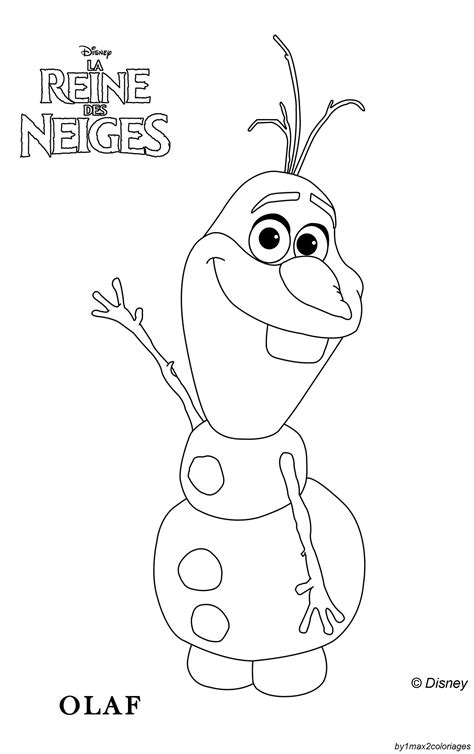Coloriage Olaf