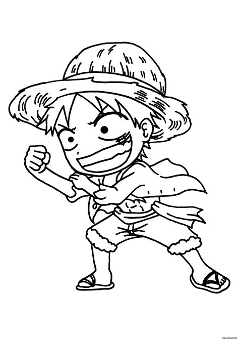 Coloriage One Piece Luffy