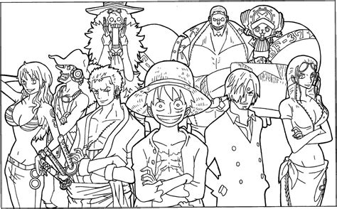 Coloriage One Piece Tout L Eacute Equipage Perfume