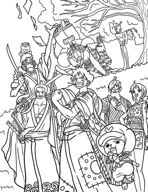 Coloriage One Piece Wano
