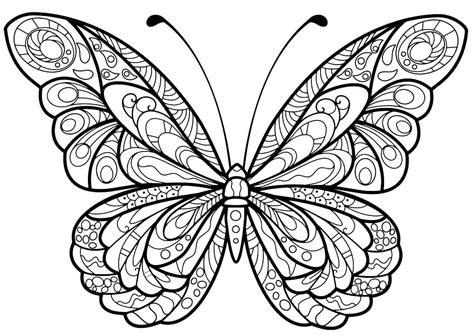 Coloriage Papillon Adulte
