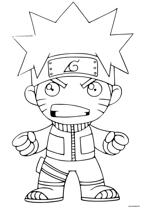 Coloriage Personnage Naruto A Grave Imprimerie