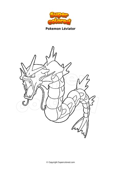 Coloriage Pokemon Leviator Pokemon   