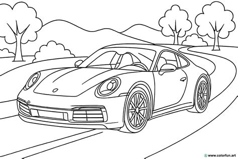 Coloriage Porsche