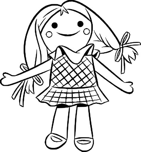 Coloriage Poupee