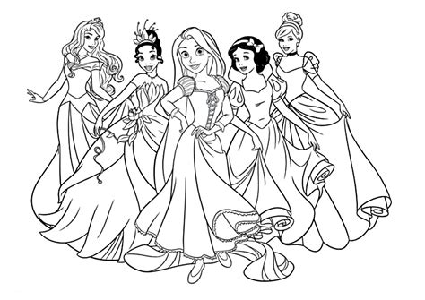 Coloriage Princesse Format A4 Dimensions