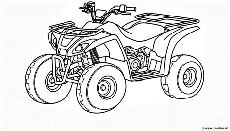 Coloriage Quad Cross