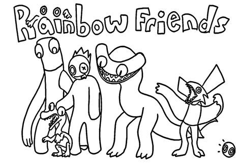 Coloriage Rainbow Friends