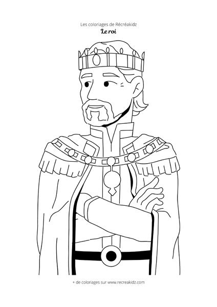 Coloriage Roi