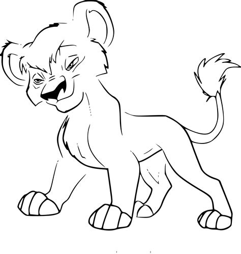 Coloriage Roi Lion 2