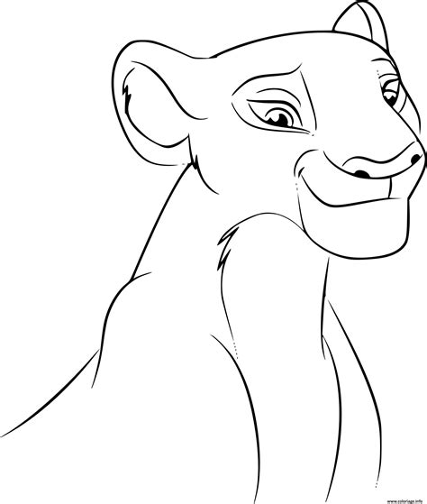 Coloriage Roi Lion Nala