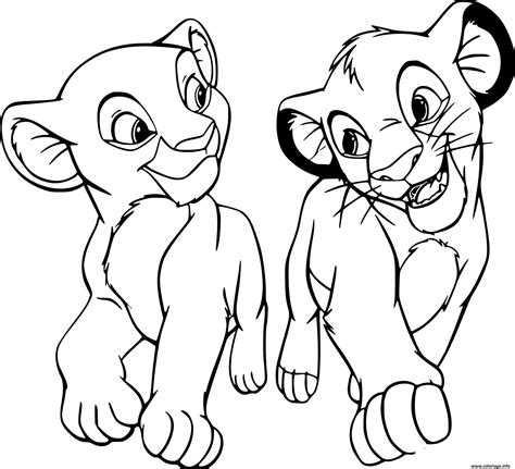 Coloriage Roi Lion Simba