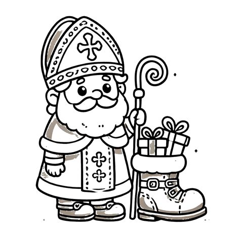 Coloriage Saint Nicolas