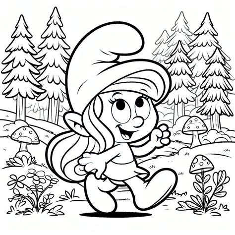 Coloriage Schtroumpf