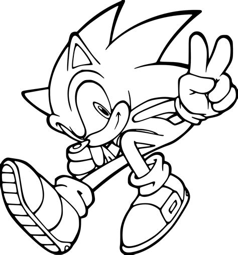 Coloriage Sonic à Imprimer