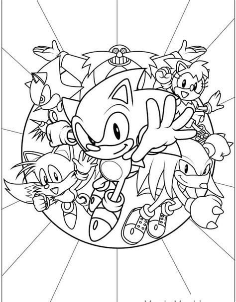 Coloriage Sonic Quizzes