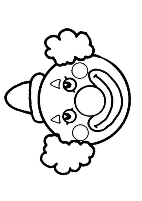 Coloriage Tete De Clown