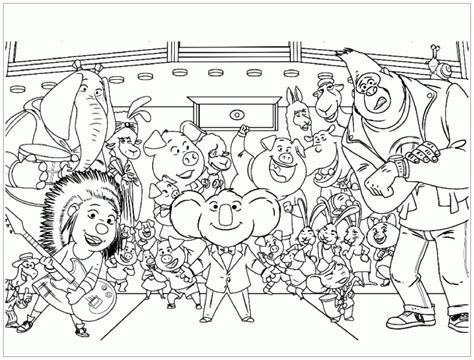 Coloriage Tous En Scene