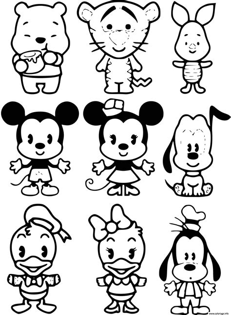 Coloriage Tous Les Personnages Disney
