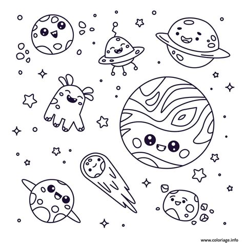 Coloriage Univers