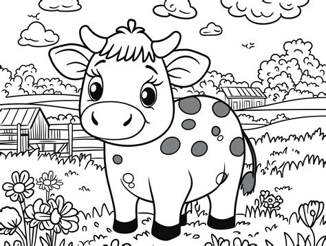 Coloriage Vache