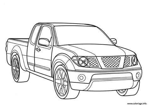 Coloriage Voiture Pick Up