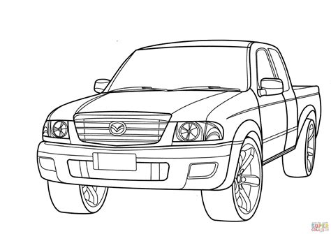 Coloriage Voiture Pickup